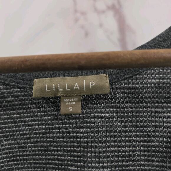 Anthropologie Top Womens Small Tank Gray Racerback Lilla P Sleeveless Cotton - Picture 4 of 10